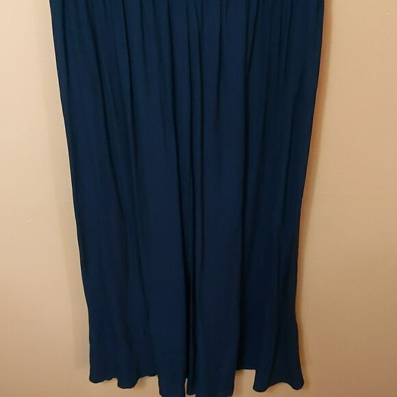 &Other Stories Blue Embroidered Maxi Dress sz 10 - Picture 6 of 13